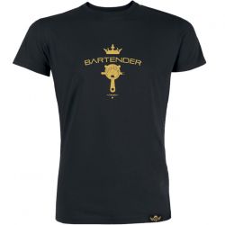 T-Shirt Bartender Strainer Gold